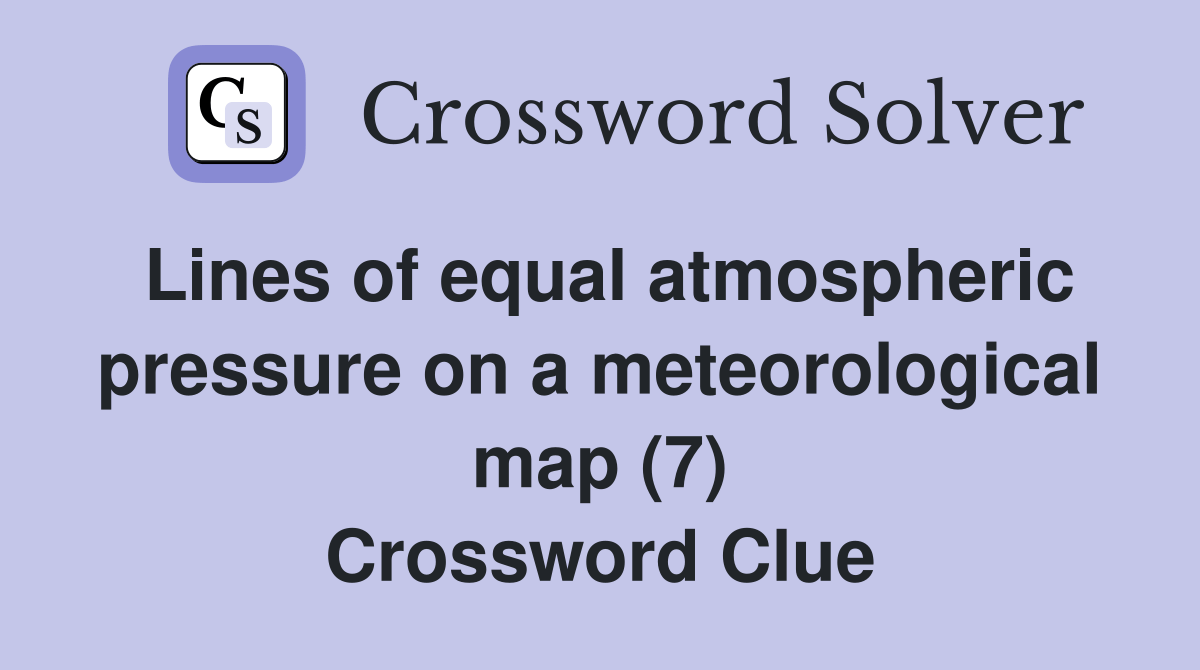 Lines of equal atmospheric pressure on a meteorological map (7